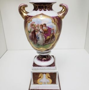 1900 Royal Vienna Double Handled Urn